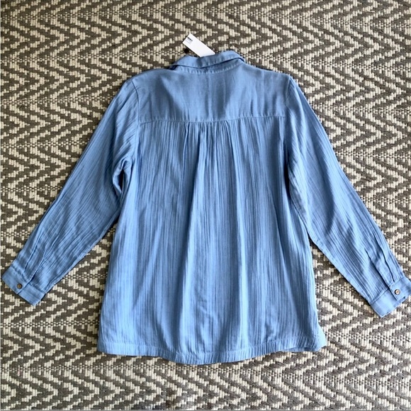 Soft Surroundings 100% cotton button up paradise pool tunic size large - Picture 9 of 10